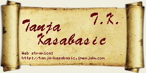 Tanja Kasabašić vizit kartica